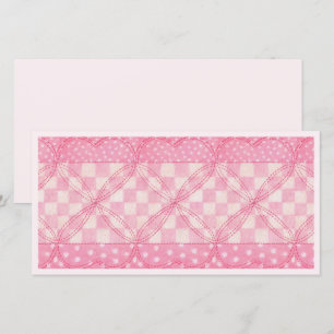 COEUR ROSE COUVERTURE 8x4 Carte plate / Rose Horiz