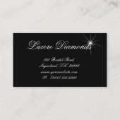 Coeur rose de dentelle Carte de visite de bijoux (Dos)