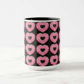 Coeur rose Doughnut café Mug (Centre)
