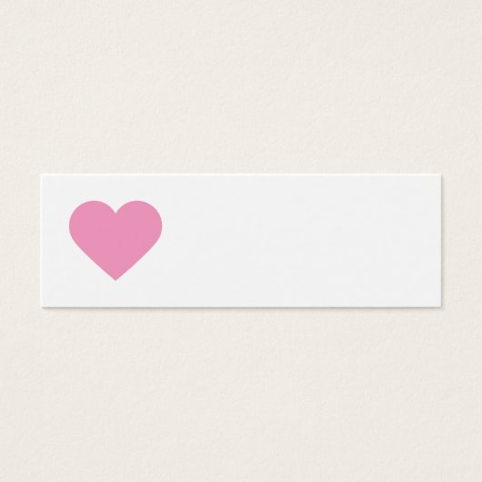 Coeur rose doux & Tags cadeaux Chevron (Devant)