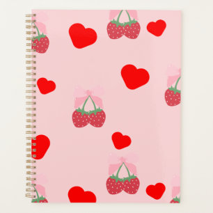 cœur rose et baies 