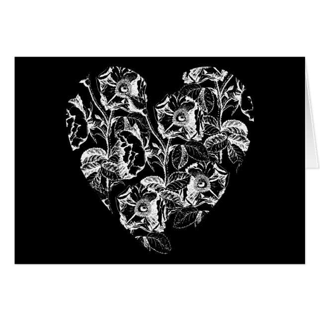 Coeur Rose foncé (Devant horizontal)