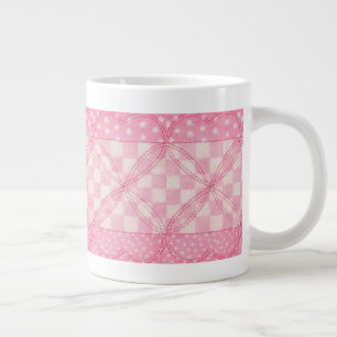 COEUR ROSE QUILLE Big White Mug