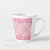 COEUR ROSE QUILT Latte Mug (Droite)