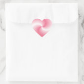 Coeur rose - Sticker (Sac)