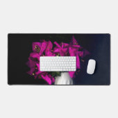 Cœur rose sur fond noir (Clavier et souris)