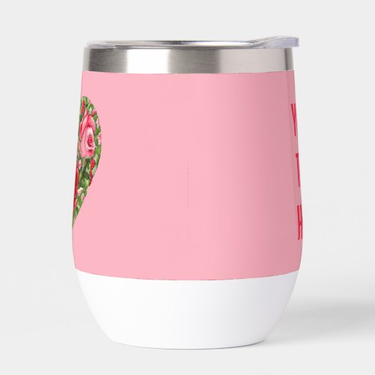 Coeur Rose vintage (Gauche)