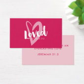 Coeur rose Vous Aimez Écriture Saint Valentin (Bureau)