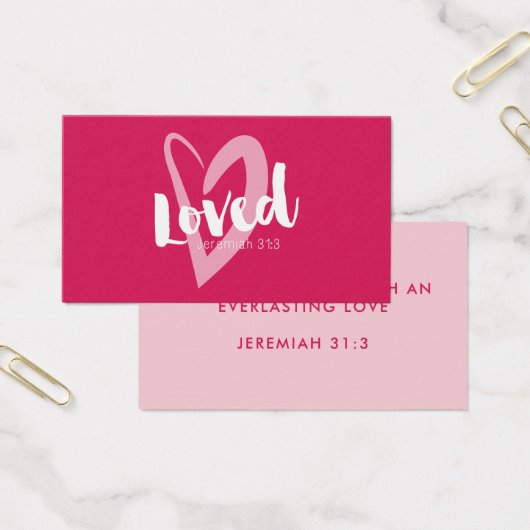 Coeur rose Vous Aimez Écriture Saint Valentin (Bureau)