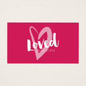 Coeur rose Vous Aimez Écriture Saint Valentin (Devant)