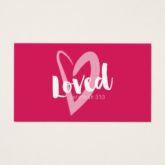 Coeur rose Vous Aimez Écriture Saint Valentin (Devant)