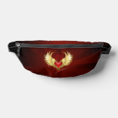 Coeur rouge avec ailes d'or (Poser)