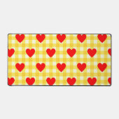Coeur rouge Jaune En vichy Saint Valentin (Recto)