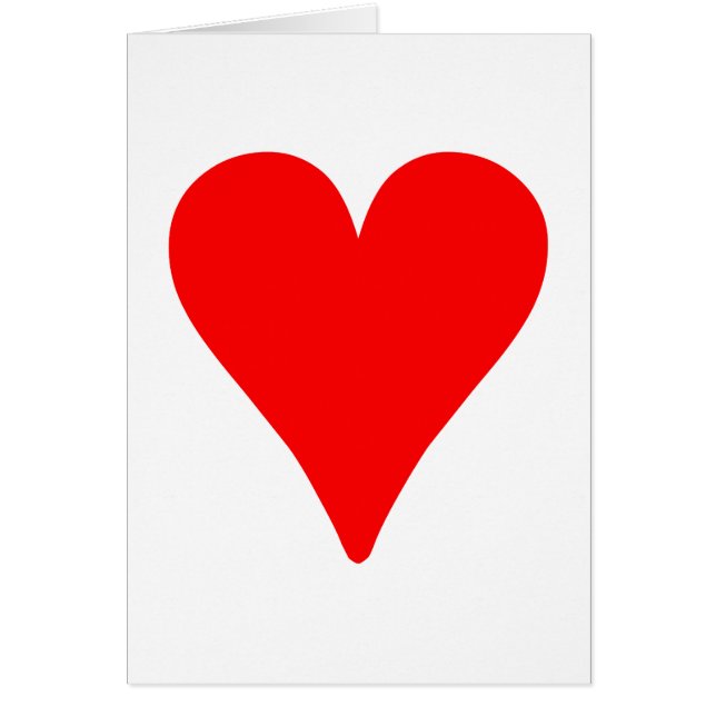 Coeur rouge mince (Devant)