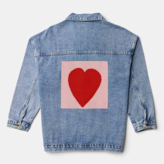 Coeur rouge sur rose (Verso)