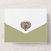 Coeur rousel norvégien | FAIRE-PART DE MARIAGE (Verso)