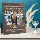 Cœur rustique | Plaque commémorative de collage ph (Côté)