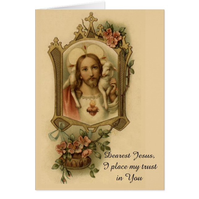 Coeur sacré de Jésus avec l'agneau (Devant)