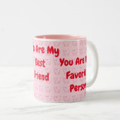 Coeur Saint Valentin Mug (Devant droit)