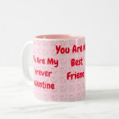 Coeur Saint Valentin Mug (Devant gauche)