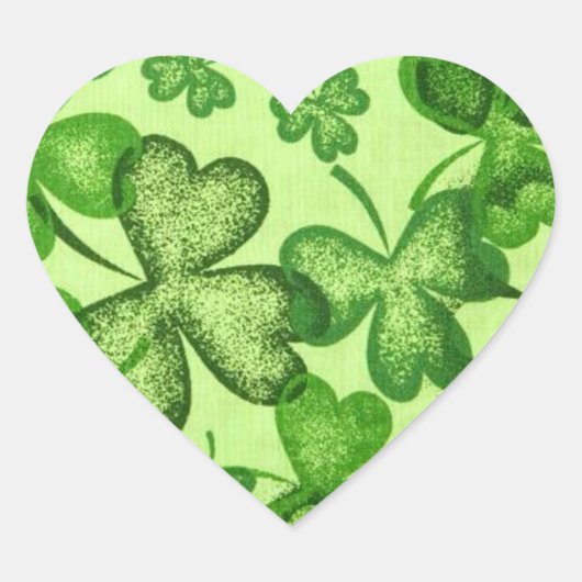 Cœur Shamrock - Sticker (Devant)