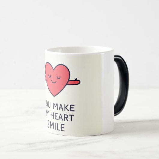 Coeur Smile Magic Mug (Devant droit)