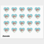 Cœur Sock Monkey Hawaiian Wedding Sticker (Feuille)