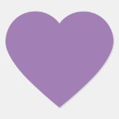Cœur Soft Muted Lavender Cute Heart Sticker (Devant)