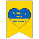 Coeur solidaire du drapeau ukrainien (Deuxième drapeau)