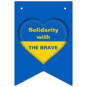 Coeur solidaire du drapeau ukrainien (Troisième drapeau)