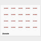 Cœur Soyez le Sticker mien (Feuille)