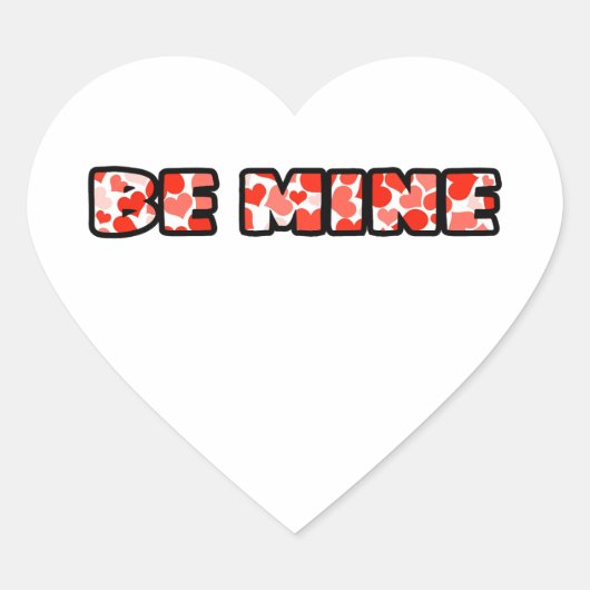 Cœur Soyez le Sticker mien (Devant)