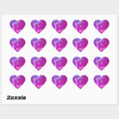 Cœur Sparkings & Shine Custom Purple Coeur Sticker (Feuille)