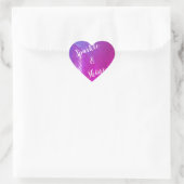 Cœur Sparkings & Shine Custom Purple Coeur Sticker (Sac)