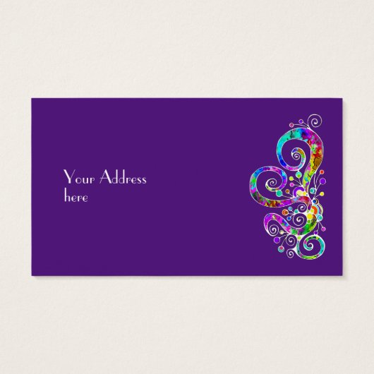 Coeur spiral Peint à la main 2 (Dos)