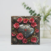 Cœur Steampunk pour la Saint-Valentin | Modèle de (Debout devant)