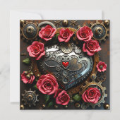 Cœur Steampunk pour la Saint-Valentin | Modèle de (Devant)