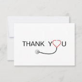 Coeur Stethoscope Infirmière Merci (Devant)