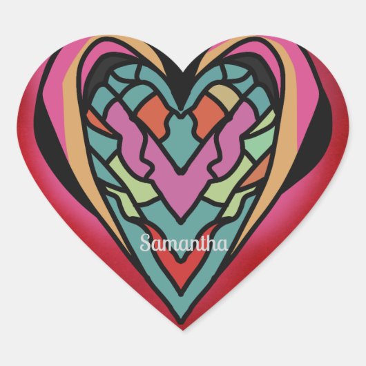 Cœur Sticker (Devant)