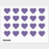Cœur Sticker à bandes ADN (Feuille)