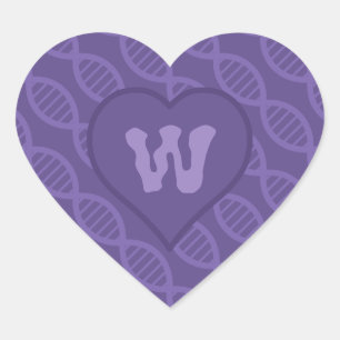 Cœur Sticker à bandes ADN
