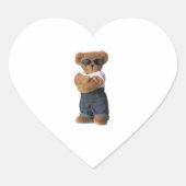 Cœur Sticker à bras croisés de l'ours froid (Devant)