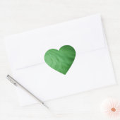 Cœur Sticker à coeur imprimé à fourrure verte (Enveloppe)