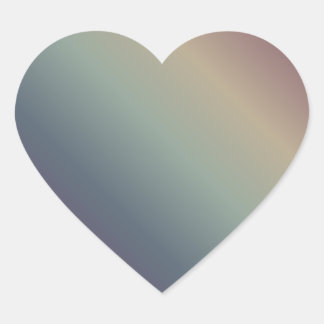Cœur Sticker à dégradé arc-en-ciel muet