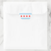 Cœur Sticker à drapeau de Chicago (Sac)
