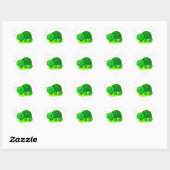 Cœur Sticker à tortue mûre (Feuille)