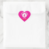 Cœur sticker animal cougar (Sac)