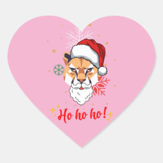 Cœur sticker animal ho ho ho 