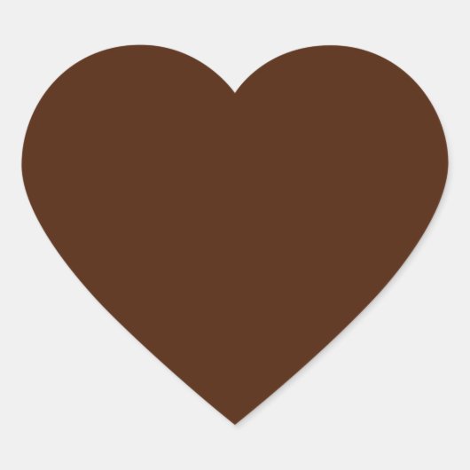 Cœur Sticker Brown (Devant)