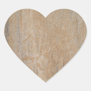 Cœur Sticker Brown en marbre rouillé